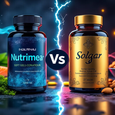 découvrez notre comparatif détaillé entre nutrimea et solgar, deux géants du marché des oméga 3. analysez les caractéristiques, les bienfaits et les avis des utilisateurs pour choisir le meilleur complément pour votre santé. ne manquez pas cet affrontement des leaders !