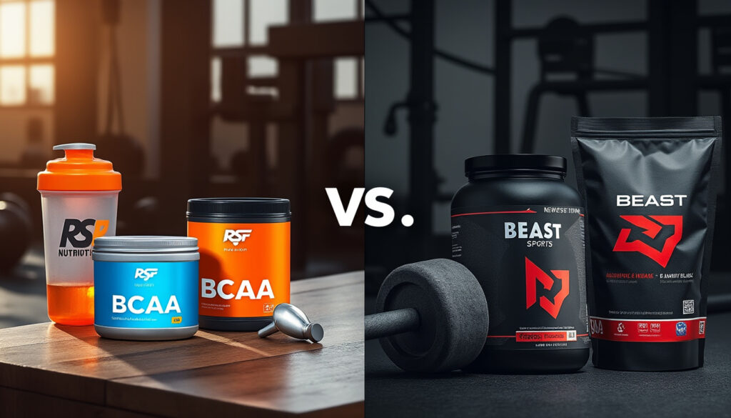 découvrez notre comparatif entre rsp nutrition et beast sports, deux marques phares dans le domaine des bcaa. apprenez quelles formules se démarquent, les avantages de chaque produit et trouvez les bcaa parfaits pour optimiser vos performances sportives.