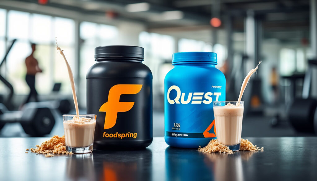 découvrez la bataille entre la whey protein de foodspring et la protéine de quest. analyse comparative des avantages, saveurs et valeurs nutritionnelles. quel produit est le meilleur pour vos objectifs de fitness ?