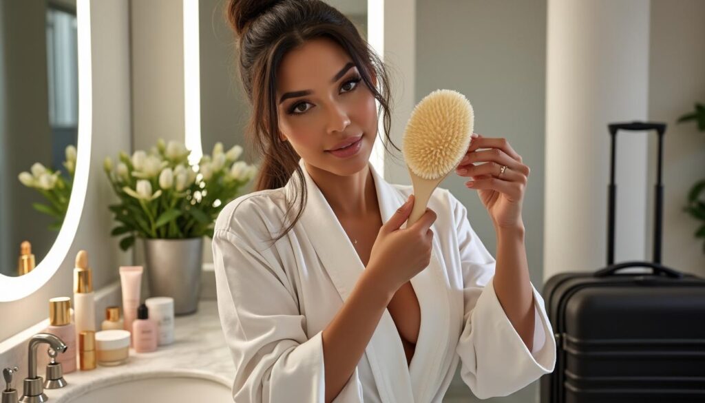 découvrez le brossage à sec, la nouvelle tendance des célébrités avant le décollage. apprenez comment cette pratique simple peut stimuler votre circulation et améliorer l'apparence de votre peau. adoptez ce geste recommandé par les stars pour un rituel bien-être efficace et glamour.
