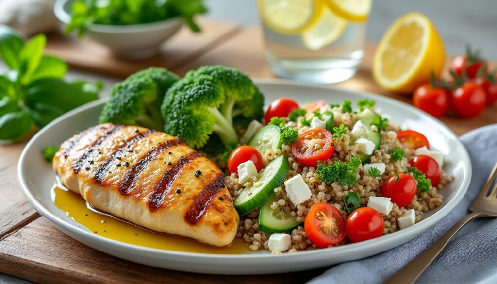 découvrez un dîner équilibré et riche en protéines, idéal pour affiner votre silhouette et favoriser la perte de graisse, sans jamais sacrifier la légèreté ni le plaisir gustatif !