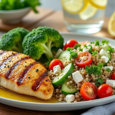 découvrez un dîner équilibré et riche en protéines, idéal pour affiner votre silhouette et favoriser la perte de graisse, sans jamais sacrifier la légèreté ni le plaisir gustatif !