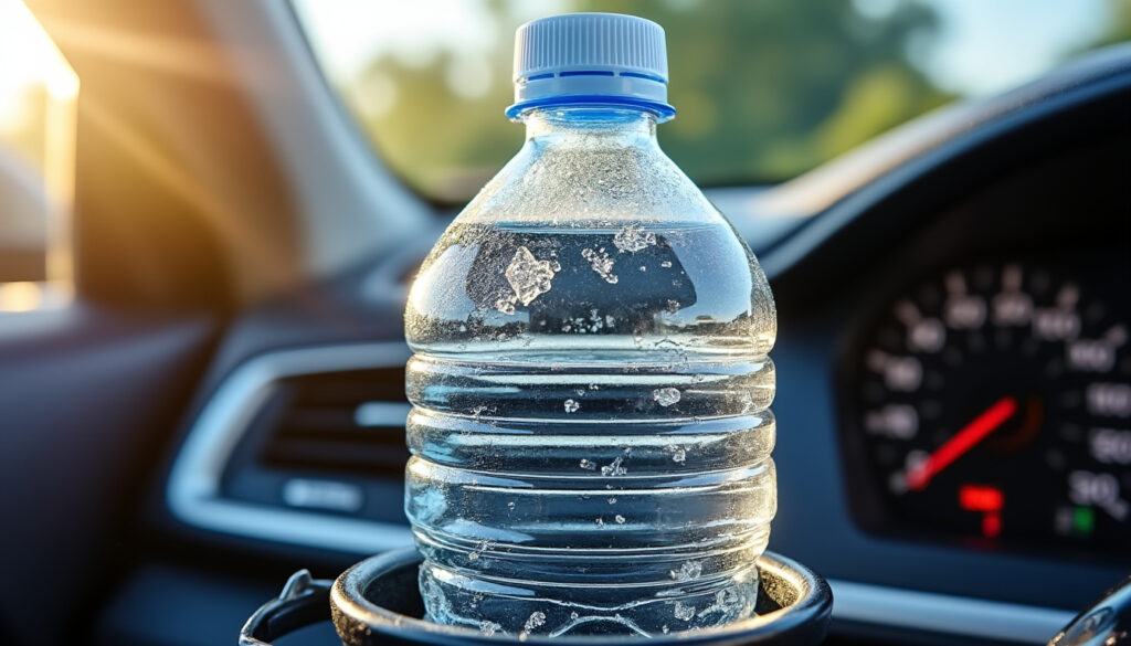 découvrez pourquoi boire une bouteille d'eau oubliée dans votre voiture peut présenter des risques pour la santé. informez-vous sur les dangers potentiels liés à la chaleur et aux substances chimiques libérées dans l'eau.