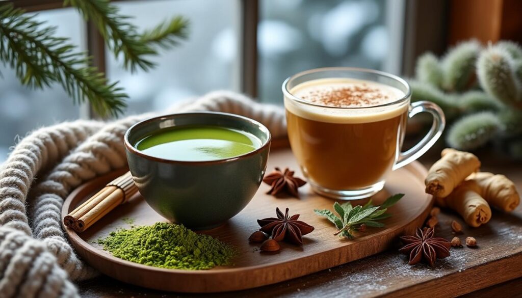 découvrez les bienfaits du matcha et du chaï, deux infusions énergisantes idéales pour booster votre énergie et affronter l'hiver avec vitalité. trouvez celle qui vous convient le mieux !