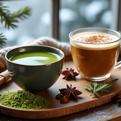découvrez les bienfaits du matcha et du chaï, deux infusions énergisantes idéales pour booster votre énergie et affronter l'hiver avec vitalité. trouvez celle qui vous convient le mieux !