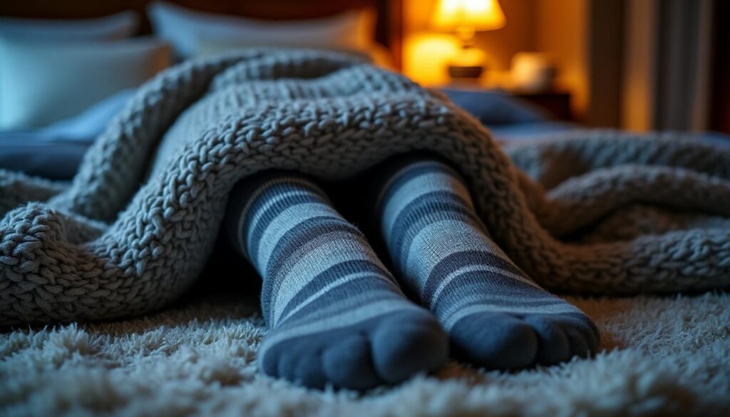 découvrez comment le port de chaussettes peut accélérer votre endormissement de manière naturelle en régulant la température de vos pieds et en favorisant une meilleure circulation sanguine.