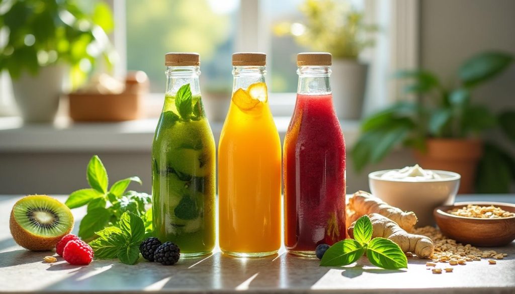 découvrez 3 boissons énergétiques délicieuses qui stimulent votre énergie matinale tout en protégeant votre flore intestinale pour un bien-être durable.